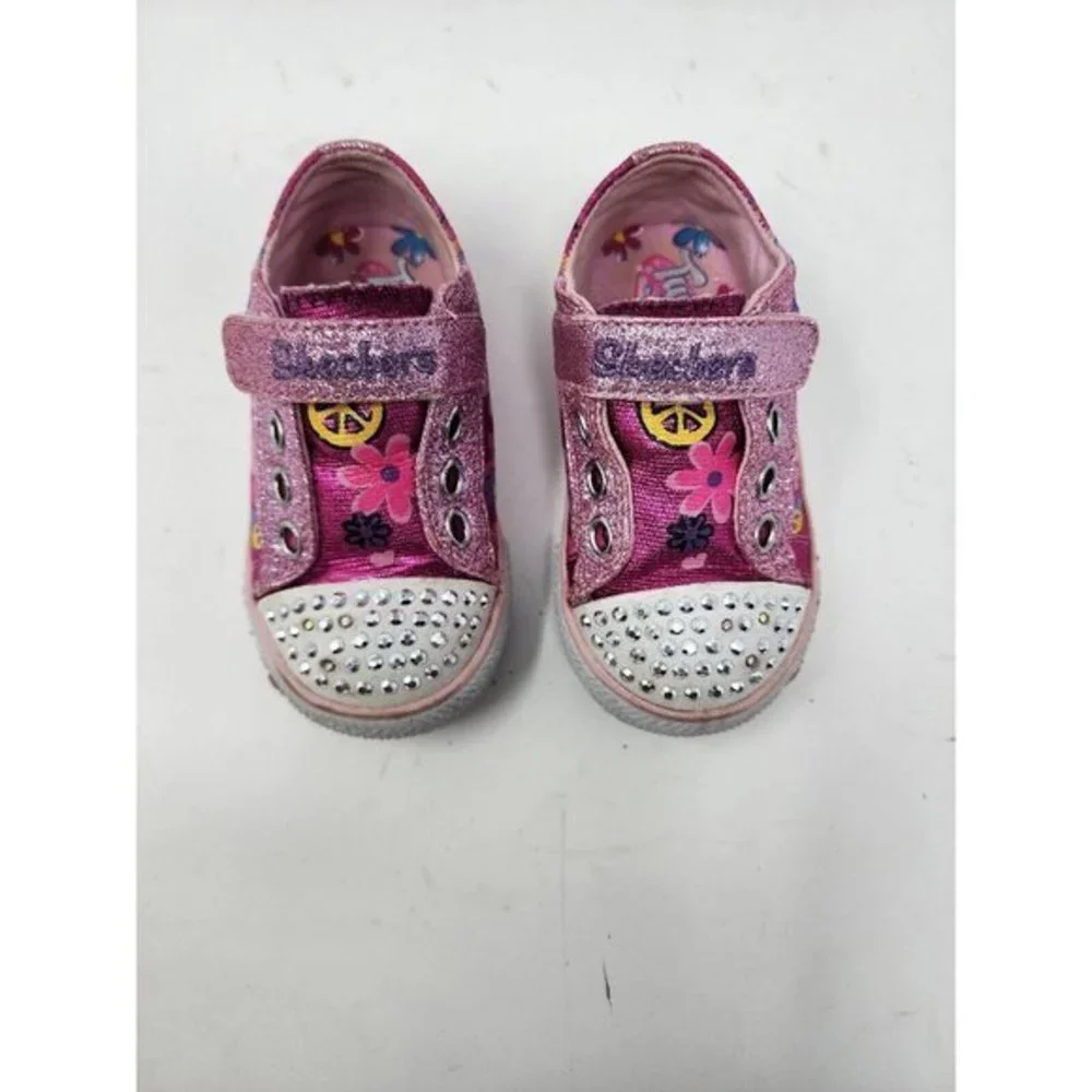 Sketchers Twinkle Toes‎ Funkadelic Girls 5.5 Light Up Trainers
